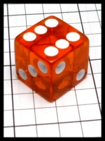 Dice : Dice - 6D Pipped - Orange Clear - eBay May 2016